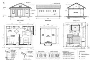 California residential site plan drafting example