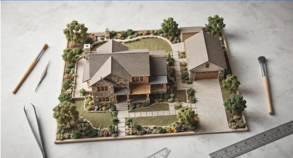 Garage permit site plan drawing example