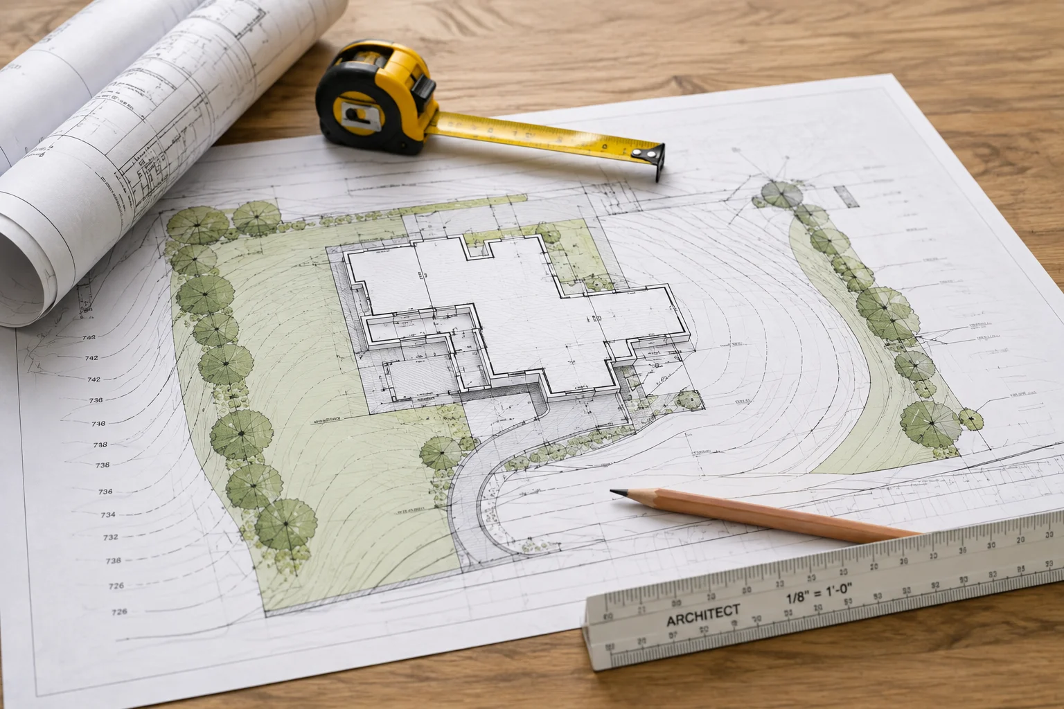 Grading & Drainage Site Plans for California Properties drawing