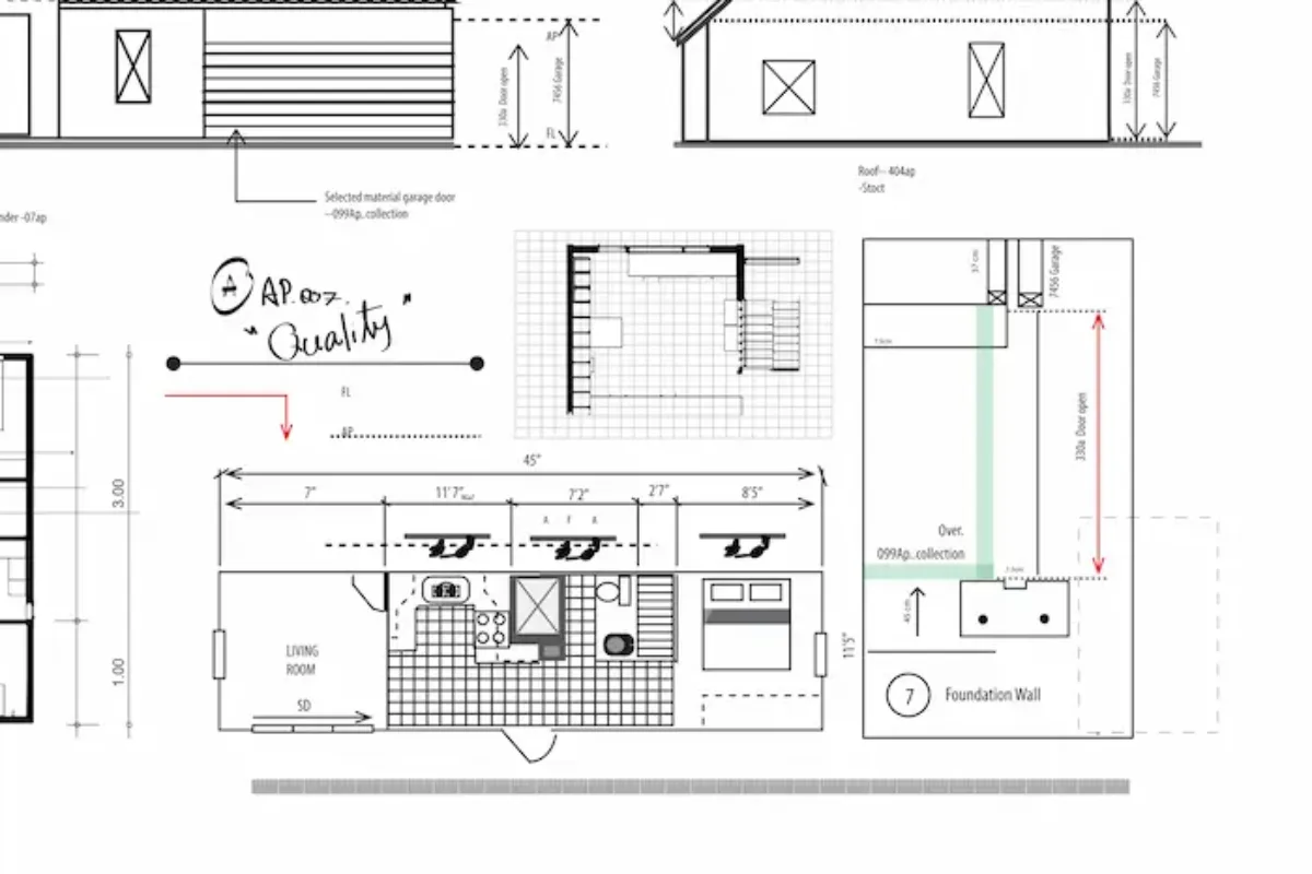 California pavilion permit drawing example