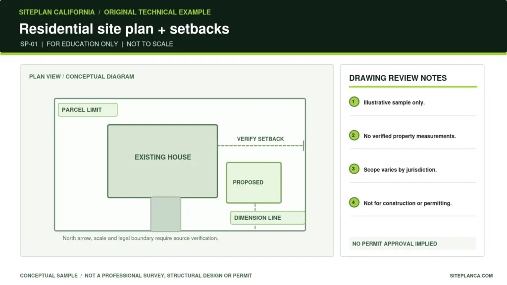 Site plan drafting and property review process
