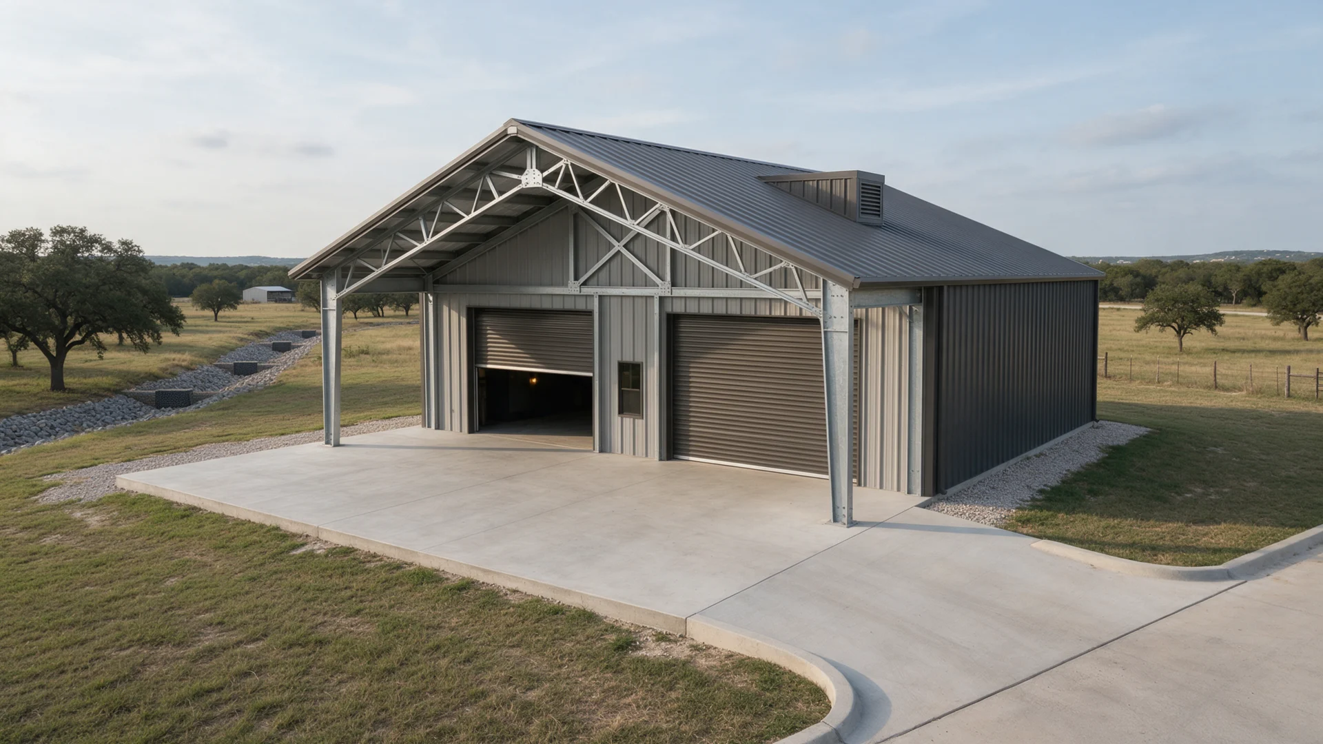 Illustrative metal buildings project