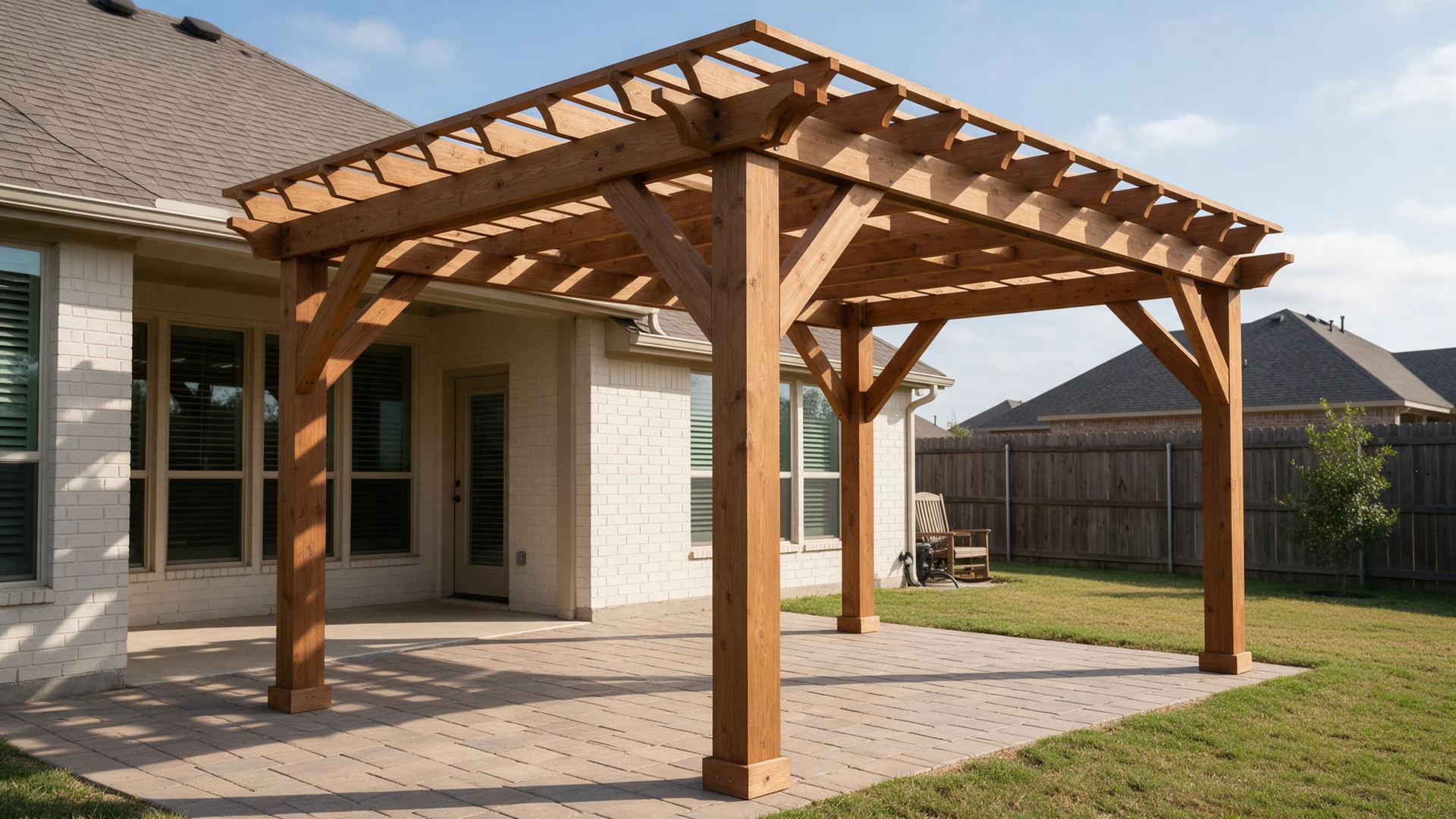 Illustrative patio covers & pergolas project